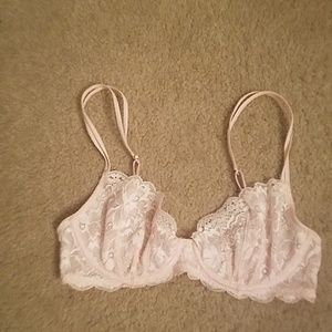 Pink Victoria's Secret lace bra